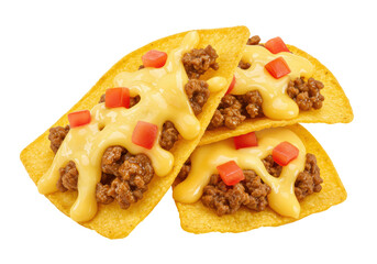 Isolated Taco Snacks with Cheese