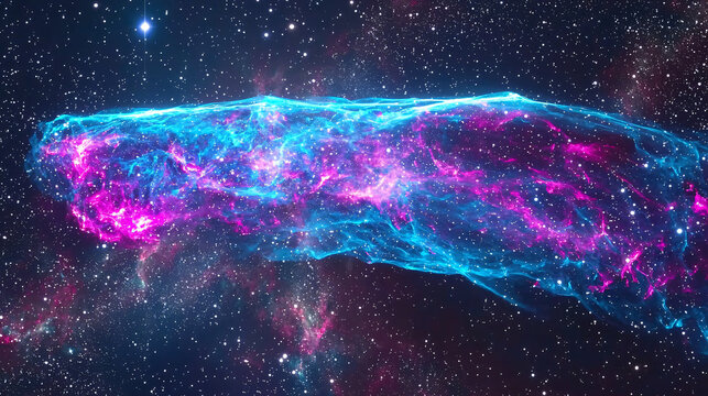 The large mage nebula showcasing its colorful gas clouds and stellar formation in the cosmos.