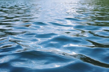 Close-Up of Rippling Teal Water Surface