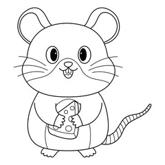 mouse doodle outline line art