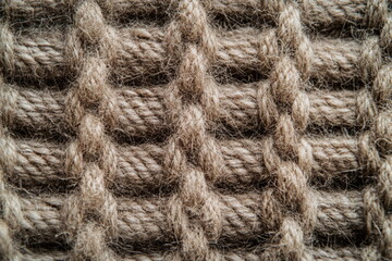 Thick twisted fiber with soft highlights, capturing the essence of handmade quality and comfort. Great for eco-branding, cozy campaigns, or artisan product shots.

