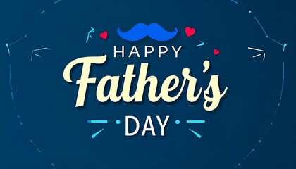 Father's Day card with gift box, Happy Father's Day background.