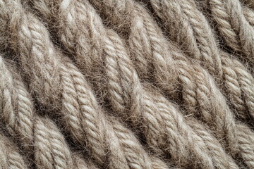 Thick twisted fiber with soft highlights, capturing the essence of handmade quality and comfort. Great for eco-branding, cozy campaigns, or artisan product shots.

