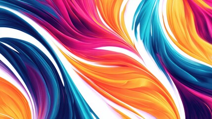 Abstract design with flowing colors.