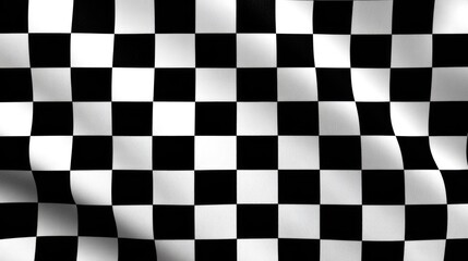 Fototapeta premium Checkered flag design with waving effect.