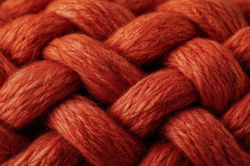 Macro of braided strands suggests strength, softness, and harmony — perfect for storytelling around handmade crafts, seasonal content, and ethical design.

