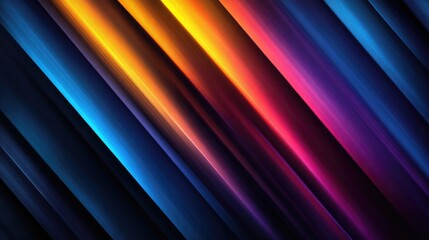 Diagonal vibrant colorful stripes.