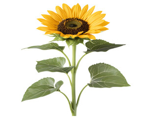 Obraz premium sunflower isolated png