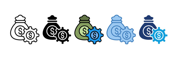 Money Management Icon Element For Design