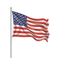 Fototapeta premium Representation of the american flag for us national loyalty day celebration