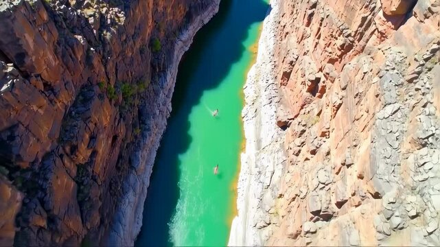 Breathtaking Aerial View of the Todra River and Gorge in Morocco Travel Destination