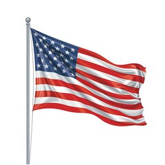 Representation of the american flag for us national loyalty day celebration