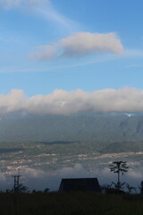 natural scenery, rice fields, plantations, mountain hills.