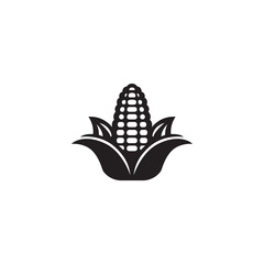 Flat corn logo template