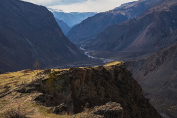 Fototapeta premium View to The Katu-Yaryk pass