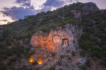 View to the center of Dalyan