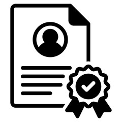 Qualification outline mixed icon