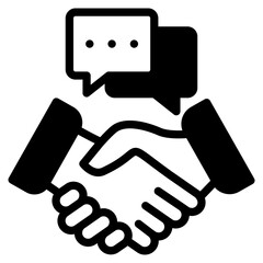 Negotiation outline mixed icon