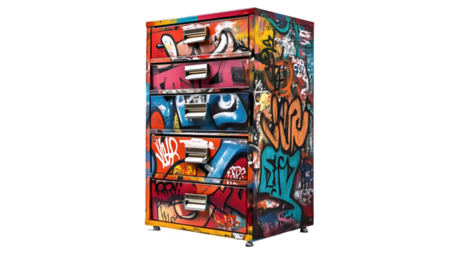 Colorful Office Cabinet