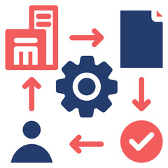 Fototapeta premium Onboarding solid color icon