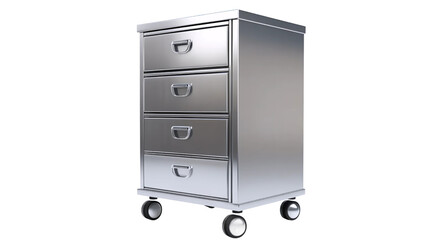 Filing Cabinet with Steel Wheels