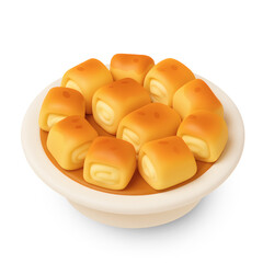 3D Icon of Gibanica – Traditional Cheese Pie from Serbia