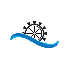 Water mill logo