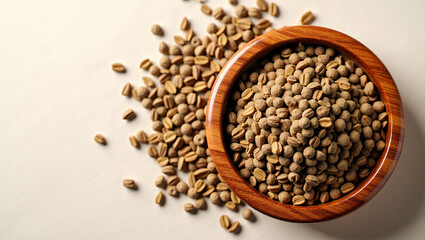 Cumin Seeds in Wooden Dish &ndash; Earthy and Nutty Aromatic Spice Composition