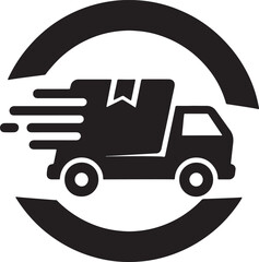 delivery truck icon vector