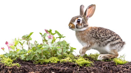 Bunny in Magical Garden