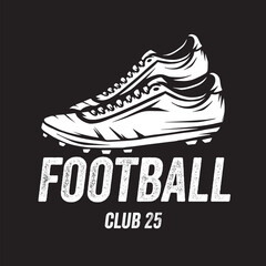 Vintage illustration of football boots