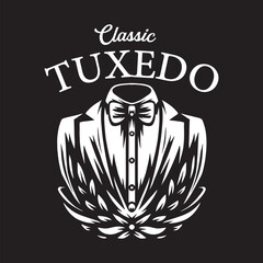 Vintage tuxedo illustration