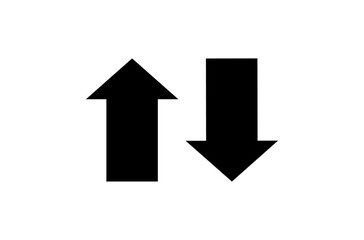 黒い上下矢印アイコン