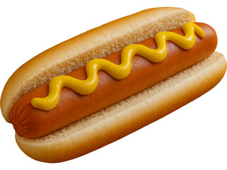 original hot dog with mustard