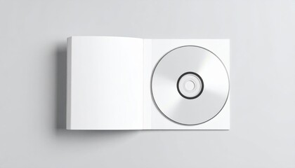 Blank Compact Disc In Open Case