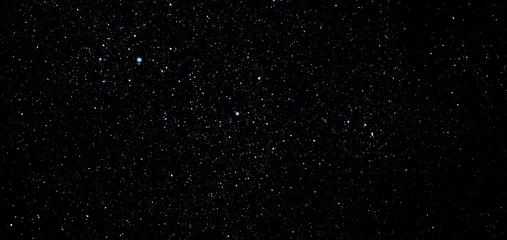 Fotobehang Heelal Space star shape sky night background, black starry cosmos abstract pattern dark blue science, textile cosmic galaxy astronomy decoration fantasy wallpaper landscape.  © wing-wing