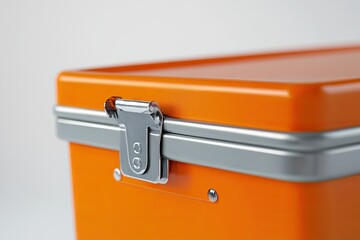 Detailed Color Image of Tool Box Isolated on a White Background