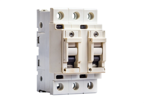 Contactors isolated on white background
