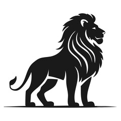 Obraz premium Lion Silhouette Vector Draw