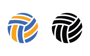 Volley ball design, vector, isolated on transparent background