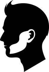 Silhouettes of a woman and man reading books in a business setting