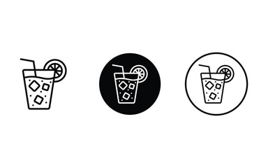 drink cocktail design, vector, isolated on transparent background