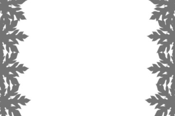 Neem frame shadow leaf isolated transparent background  png