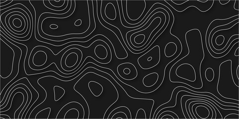 Abstract topographic contours map background, wave paper curved reliefs abstract background. geographic line map Modern design with topographic wavy pattern design for poster. vector illustration.	