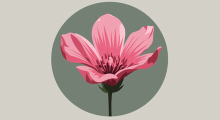 Set of Trendy Plants Drawings in Geometric Style A Vector Graphic Collection of Stylish Floral Illustrations for Design Projects