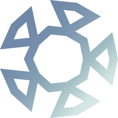 Playful Symmetric Gradient Elements – Vibrant Vector Shapes for Magazine Layouts and Editorial Design Projects