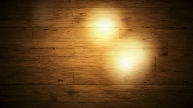 Light Spot on a Rustic Brown Wood Plank Floor Texture