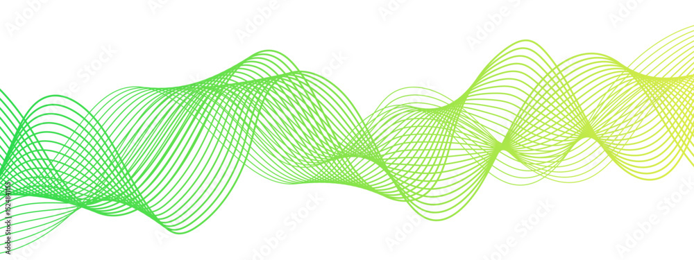 Poster Abstract background with a flowing wave pattern and thin, smooth, evenly spaced lines. Lines form soft, overlapping curves and loops convey a sense of motion, fluidity, and lightness. 
