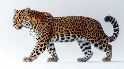 Obraz premium Leopard profile side view