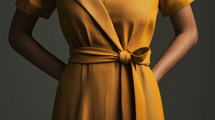Wrap Dress - A dress with a front closure formed by wrapping one side across the other.